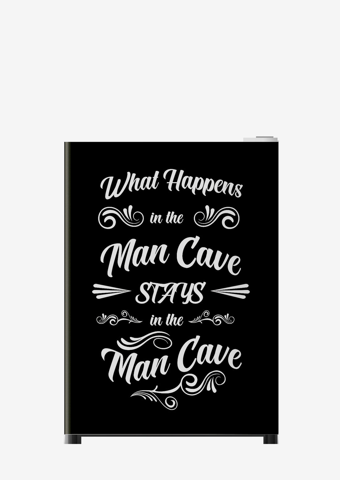 What Happens in the Man Cave Graphic